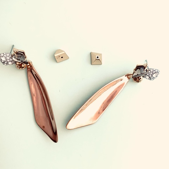 Alexis Bittar Crystal Stone Petal Scoop Earrings - Picture 3 of 10
